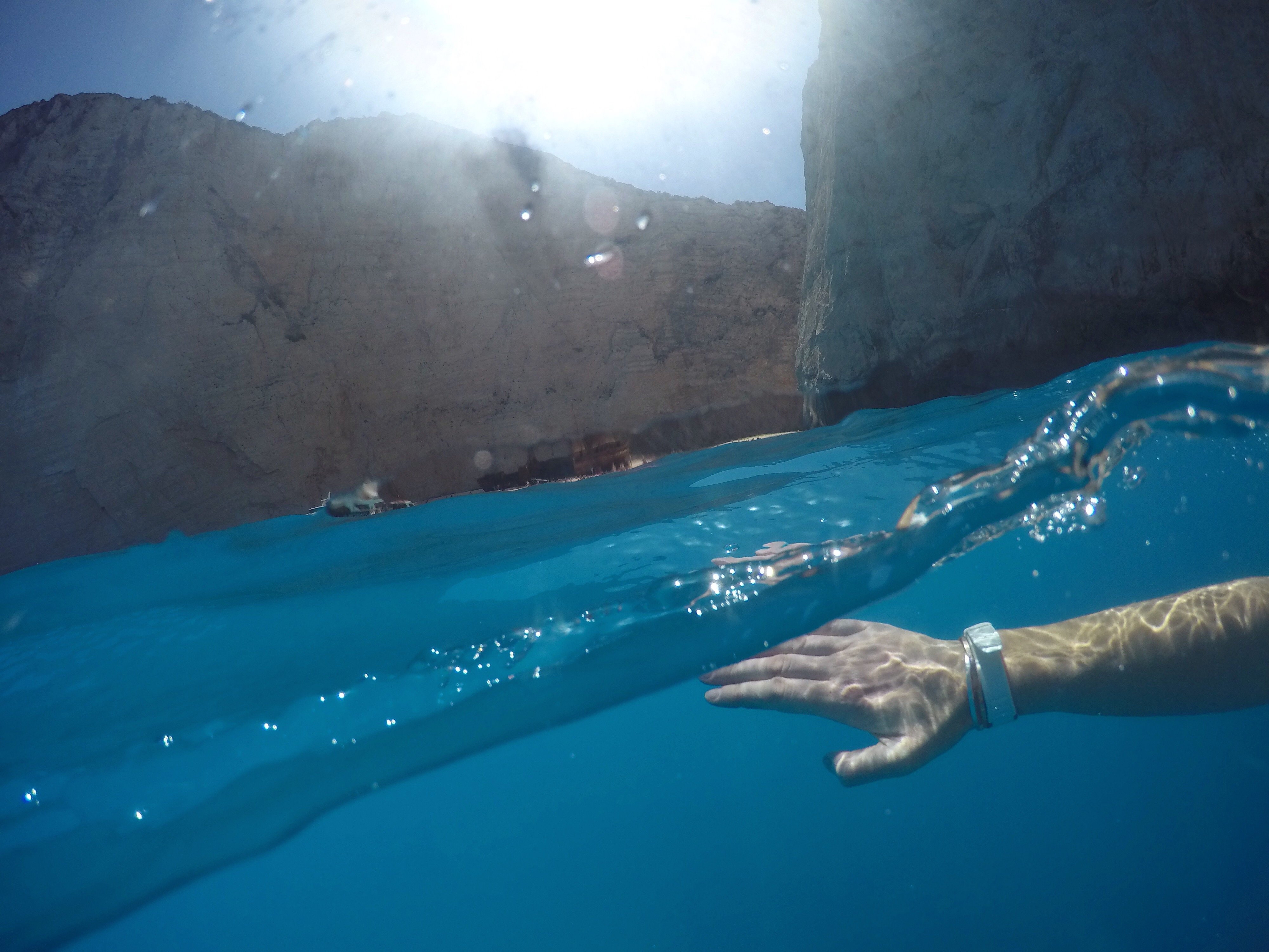 Navagio Shipwreck waters